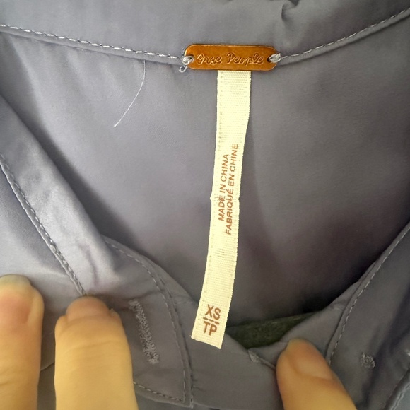 Free People | Best of Both Worlds Blouse | XS | Lavender Sheer Button-Up - Picture 6 of 6